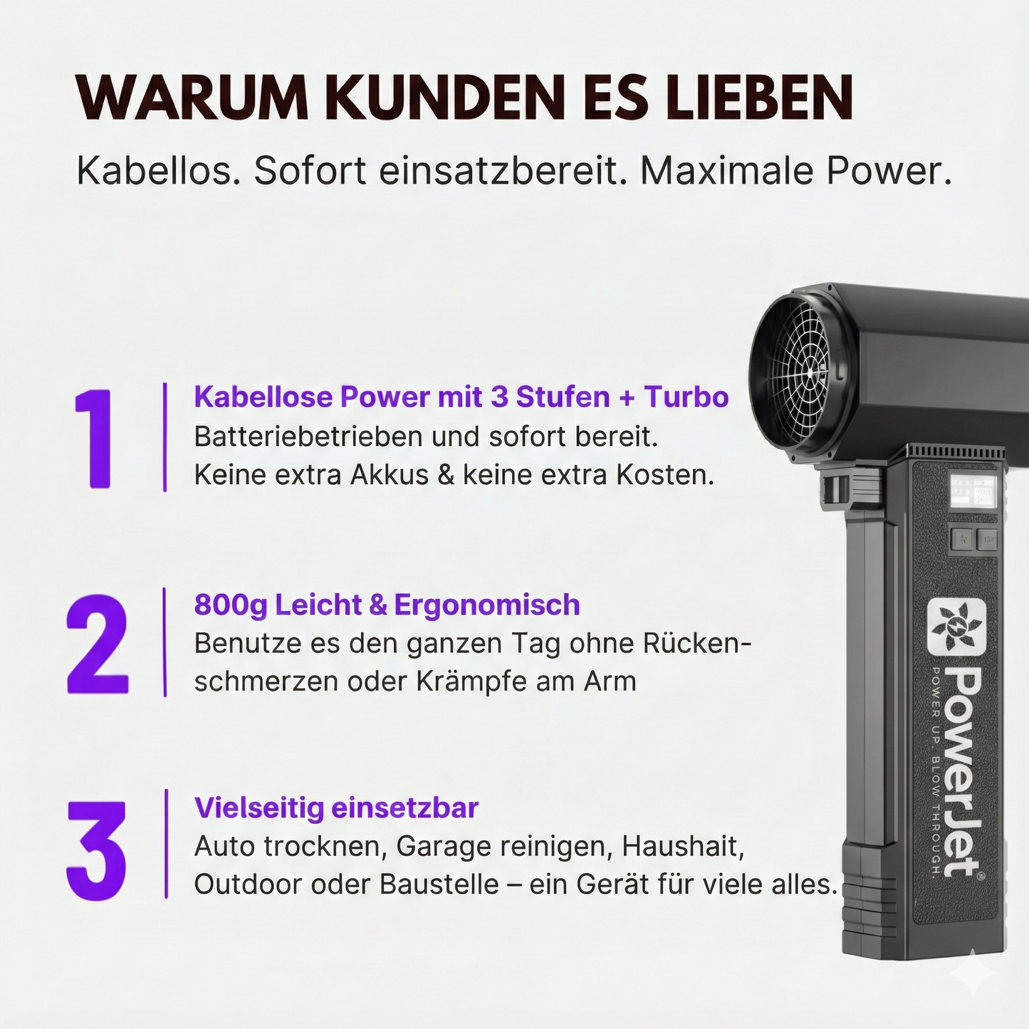 PowerJet® | Your jet for drying &amp; cleaning