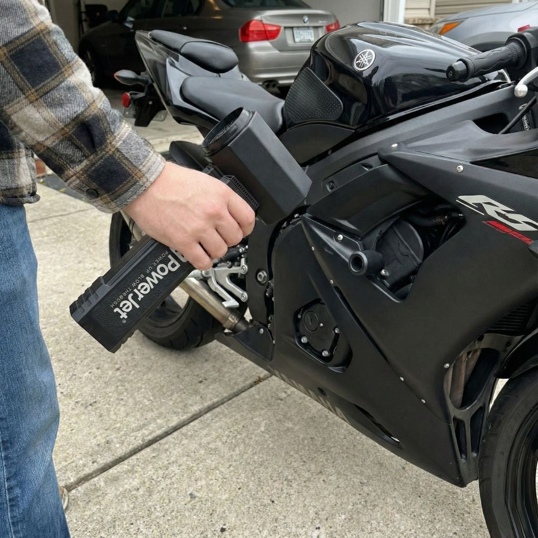 Motorrad trocknen